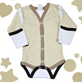 Önden Çıtçıtlı Kız Bebek Çıtçıtlı Body Zıbın