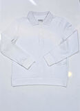 Unisex Çocuk Polo Yaka Uzun Kollu Tişört Sweatshirt