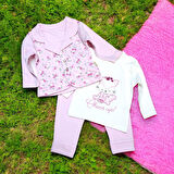 Çicek Desenli Kız Bebek Takım ST08528