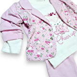 Çicek Desenli Kız Bebek Takım ST08528