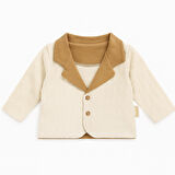 Ayıcık Desenli Hırkalı Erkek Bebek Takım