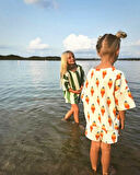 Dondurma Desenli Kız Çocuk Şortlu Takım