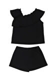 Kız Çocuk Şort Etekli Takım