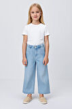 Wide Leg Denim Kız Çocuk Kot Pantolon