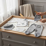 Ayıcık Nakışlı Erkek Bebek Zıbın Takımı