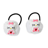 Hello Kity Peluş Lastikli Kız Çocuk Toka Set 2li