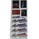 Lavia Karışık Şekilli Stıcker Atatürk ve İmza