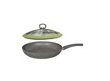 Mehtap 26 CM Silikon Kapaklı Granit Tava