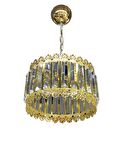Avanos Kristal Avize Salon Avizesi 3Lü Gold Renk