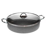 Mehtap Granit Kısa Tencere 36 CM Karnıyarık Tencere Ekstra Derin