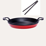 Demirdöküm Sahan 22 CM Kırmızı ve Silikon Maşa