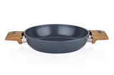 Seramik Tava 28 CM ve 20 CM Çift Kulplu Sahan Yapışmaz Yüzey
