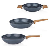 Seramik Tava Sahan Wok Seti Tava 30 CM Sahan 22 CM Wok 28 CM Sc ha fer