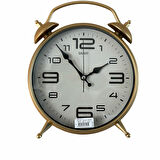 Dekoratif Masa ve Duvar Saati Peter Saat Gold Renk