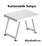 Çelik Termos 1000 ML Yeşil Renk ve Katlanır Kamp Sehpası