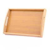 Renkli Fincan Takımı ve Bambu Servis Tepsisi