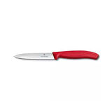 Victorinox Kırmızı Düz Soyma Bıçağı 8 CM - 10 CM ve Domates Sebze Soyacağı 3lü Set