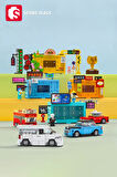 Sembo Block Hong Kong Street Scene BK.5 Caddede 264 Parça yapı blokları Lego ile uyumlu (714526)