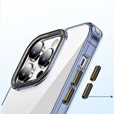 Gpack Apple iPhone 14 Pro Max Kılıf Sert Pc Darbeye Dayanıklı MG Serisi Kristal Kapak
