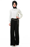 SORALLİNE KADIN PANTOLON BOL PAÇA 1694 SİYAH