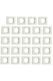24 Adet Grano Beyaz Tekli Çerçeve 24'lü Paket / Set