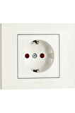 12 Adet Çocuk Korumalı Topraklı Priz Grano Beyaz Çerçeveli