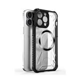 Gpack Apple iPhone 14 Pro Kılıf Prag Magsafe Özellikli Double Sided Non Slip PC TPU Kapak