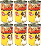 Pedigree Biftekli Köpek Maması Konserve 400Gr x 6Adet