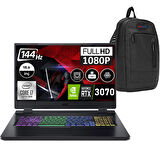 Acer Nitro 5 AN515-58 Intel Core I7 12700H 16 GB 2 TB SSD RTX3070 8 GB Windows 11 Pro 144HZ 15.6" FHD Taşınabilir Bilgisayar NHQGAEYP003+ Zetta Çanta
