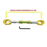 Motosiklet Gidon Barı Ayarlanabilir Dengeleyici Ara Bar Sarı Renk 22 Mm Gİdon -Arasmoto