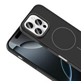 Apple iPhone 16 Pro Max Kılıf Magsafe Şarj Özellikli Zr-Rubby
