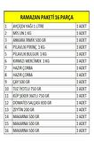 Ramazan Erzak Yardım Paketi Kumanya Kolisi 16 Parça