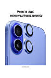 iPhone 16 Uyumlu Premium Safir Lens Koruyucu