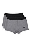 Adam Boxes Boxer Trunk Neo-Cosy 
3'lü Paket - Antrasit