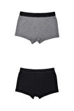 Adam Boxes Boxer Trunk Neo-Cosy 
3'lü Paket - Antrasit, Siyah