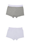 Adam Boxes Boxer Trunk Neo-Cosy 
3'lü Paket - Beyaz, Gri