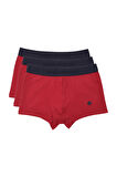 Adam Boxes Boxer Trunk Neo-Gracia 
3'lü Paket - Bordo