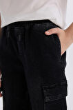 DeFacto Erkek Çocuk Kargo Fit Jean Pantolon C4514A824WNNM36