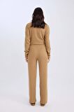 DeFacto Pantolon Traditional Flare Fit Düz Paça Fitilli Kaşkorse D6050AX24AUBG706