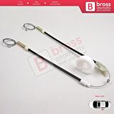 VW Golf MK3 1991-1998 5-Kapı Vento Jetta 1992-1999 İçin Elektrikli Arka Sol Cam Kriko Tamir Seti