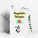 Pandalı Hoşgeldin Bebeğim A4 Poster Çerçevesiz