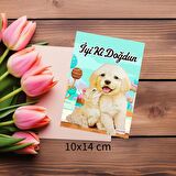 Kedi ve köpek dostluğu Doğum Günü Tebrik kartı