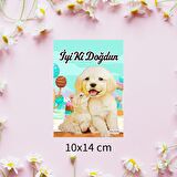 Kedi ve köpek dostluğu Doğum Günü Tebrik kartı