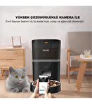 OVIOO QQ005  6lt Kameralı ve Uzaktan Wifi Bağlantılı Paslanmaz Kaseli Kedi ve Köpek Besleyici 