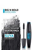 Flormar Suya Dayanıklı Hacim Veren Maskara (Siyah) - Big N Bold Mascara - 002 - 8682536040419