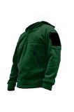 Genius Store Erkek Polar Outdoor Kapşonlu Kombat Tactical Cepli Polar