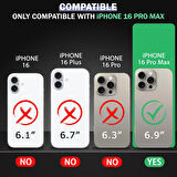 iPhone 16 Pro Max Hayalet Cam Ekran Koruyucu Tam Kaplayan Otomatik Hizalamalı Toz Önleyici Hd