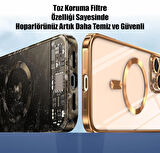 iPhone 16 Pro Max Uyumlu Kılıf Kamera Lens ve Hoparlör Toz Korumalı Magsafe Şarj Özellikli Silikon