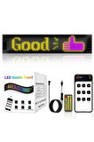 Led Matrix Panel Cama Yapışan Telefon Kontrollü Led Ekran Panel Büyük Boy(16x64)