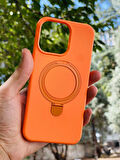 Apple iPhone 14 Kılıf Regal Mgsafe İçi Kadife Soft Standlı Silikon Kapak